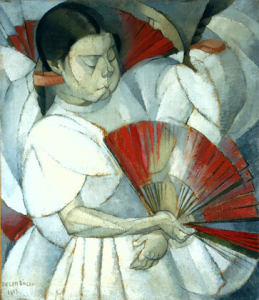 Diego Rivera La NiÃ±a de los Abanicos, 1913 Oil on Canvas