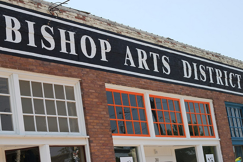 bishop arts district sign