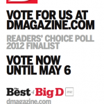 I Live in Dallas Nominated in 2012 Best of Big D: Readers' Choice Poll for 