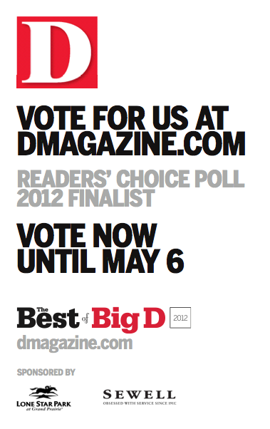 Vote for us - Best of Big D Culture