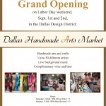 Dallas Handmade Arts Market to Hold Grand Opening in the Design District Today & Tomorrow