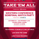 Cheer on FC Dallas on Oct. 30