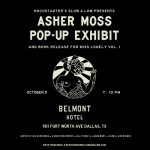  Pop-up Art Exhibit Event Presented by Hochstadter's Slow & Low Whiskey Happens Thurs. (10/5) at the Belmont Hotel