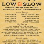 Low & Slow: North Texas Barbecue & Music Festival Happens This Saturday (8/11) - Tunes & Meat You Can't Beat