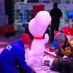 Sculptors Begin to Bring Charlie Brown to Life at the Gaylord Texan's ICE! Exhibit